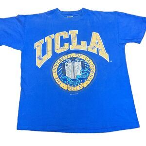Vintage UCLA College Single‎ Stitch Blue T-Shirt XL Tee California Vntg